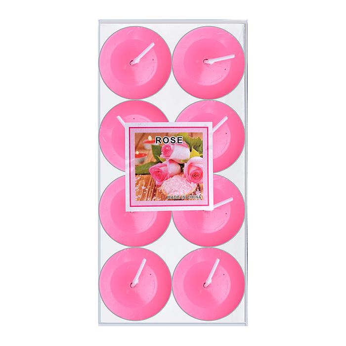 Набор свечей восковых 00-7028 (8шт х 3,5*1см) в ассортименте