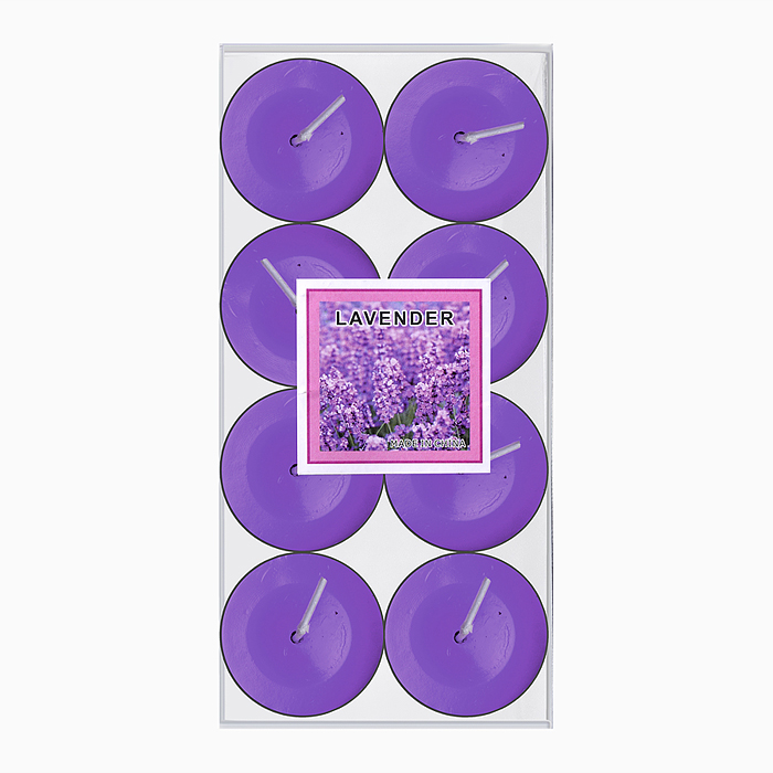 Набор свечей восковых 00-7028 (8шт х 3,5*1см) в ассортименте