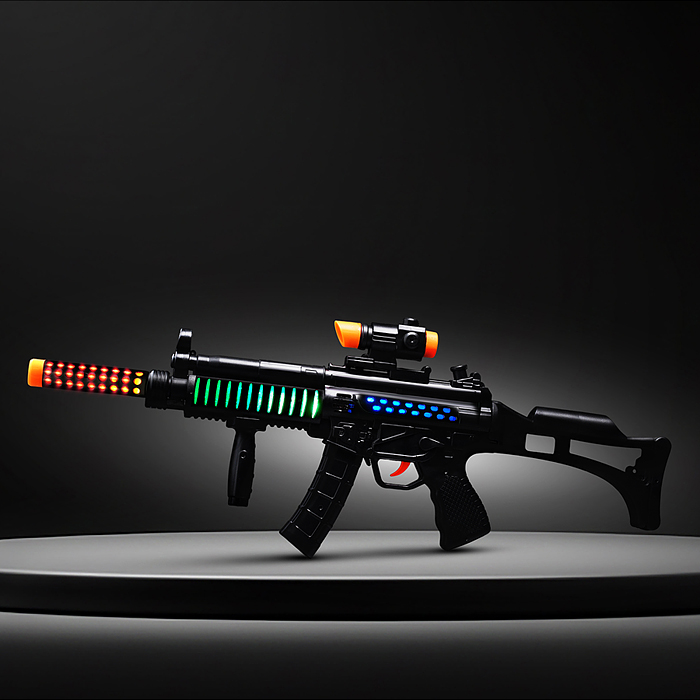 Набор полицейского BT0070-1 "Под прикрытием" (автомат,очки,граната,нож) в коробке