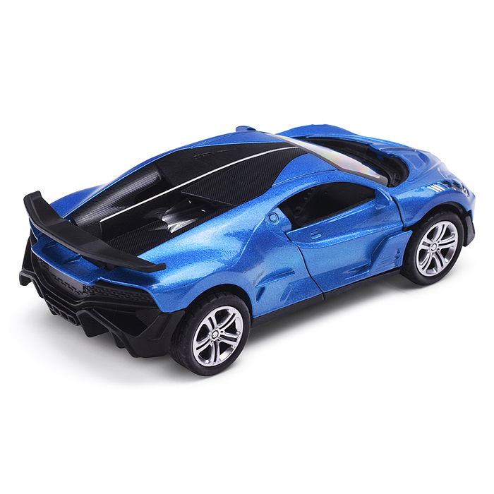 Модель металл свет-звук bugatti divo 14,9 см, (двери) инерция, спойлер 