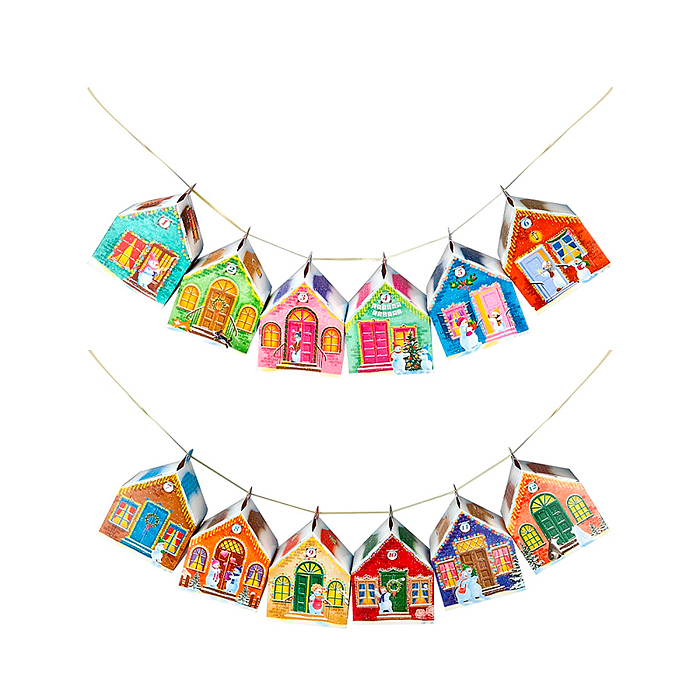 Фото к товару Адвент- календарь, набор складных коробок "Снежная деревня" Адвент- календарь, набор складных коробок "Снежная деревня"