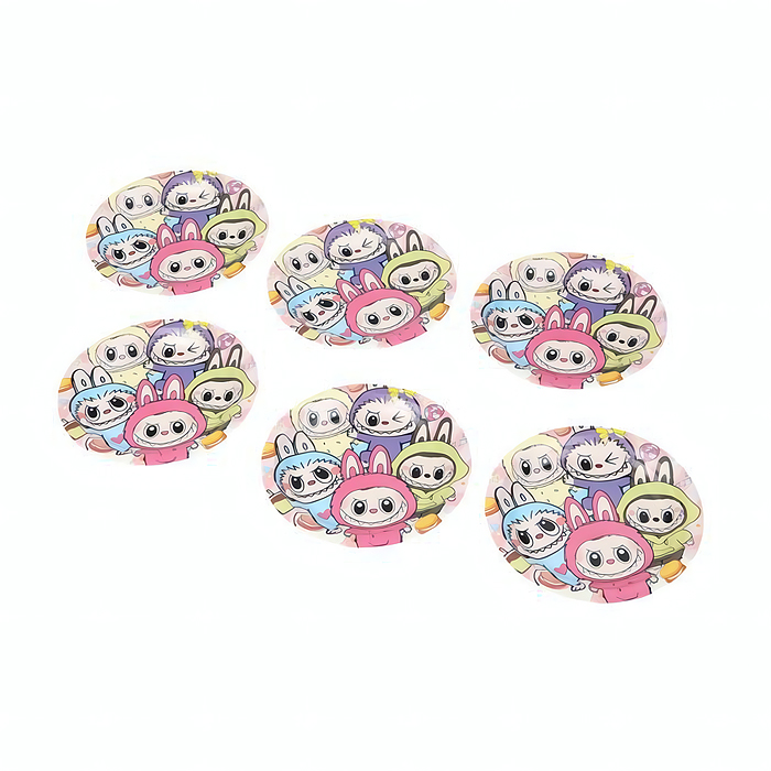 Тарелки бумажные "Лабубу" 6 шт.