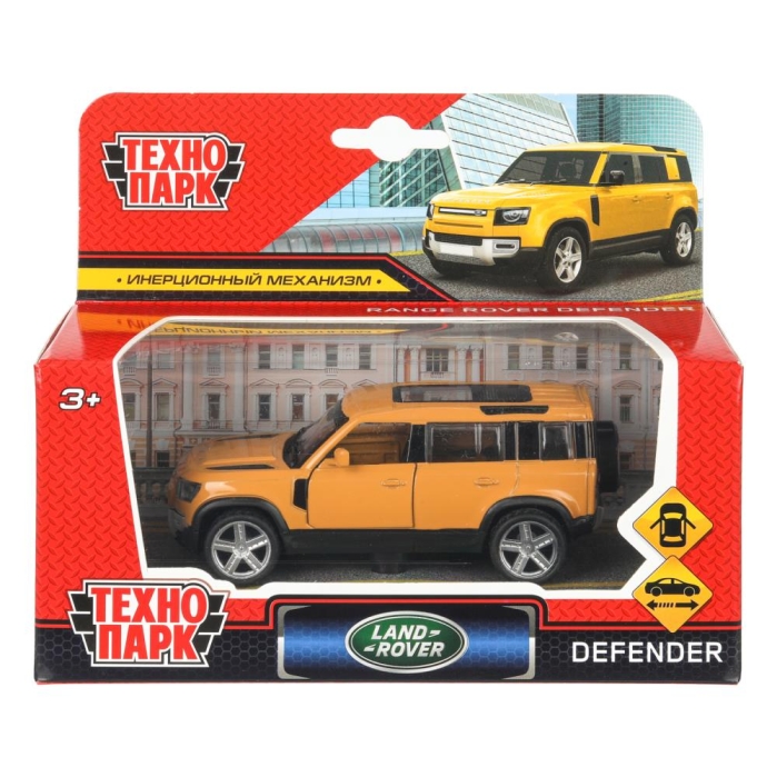 Машина металл Range Rover Defender 10,5 см, двери, инерция Машина металл Range Rover Defender 10,5 см, двери, инерция