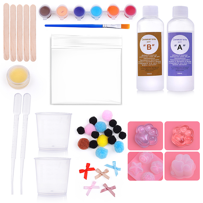 Набор творческая мастерская PT-2319 "Создай светящийся сквиш" в коробке