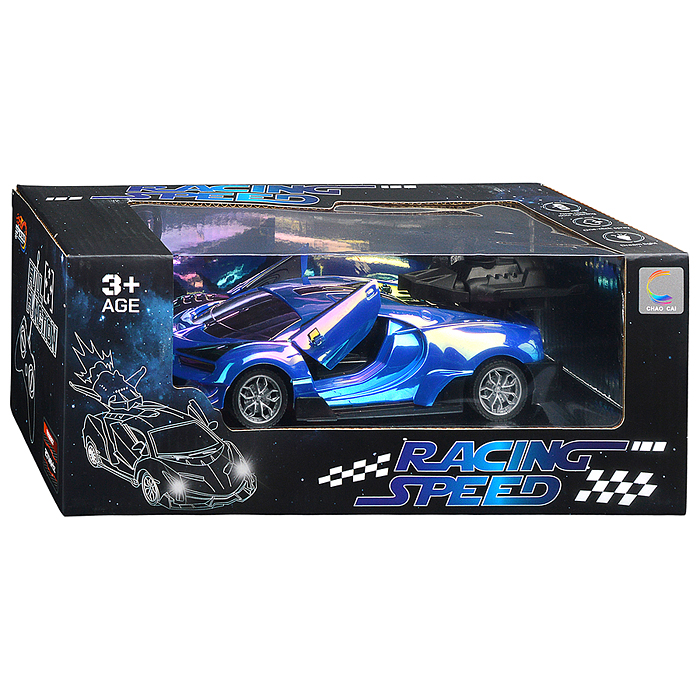 Машина 6818A "Гонки на трассе" р/у 27 MHz, в коробк