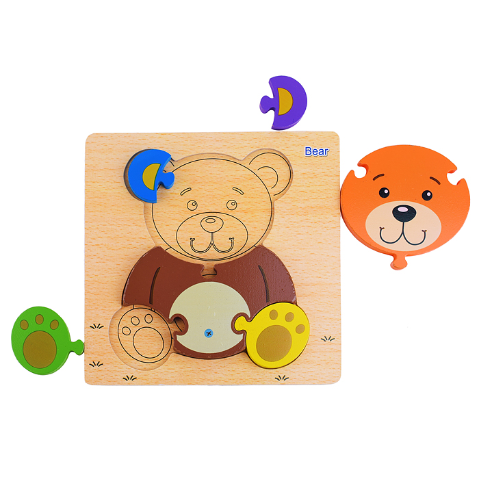 Пазл-вкладыш D1090 "Мишка"