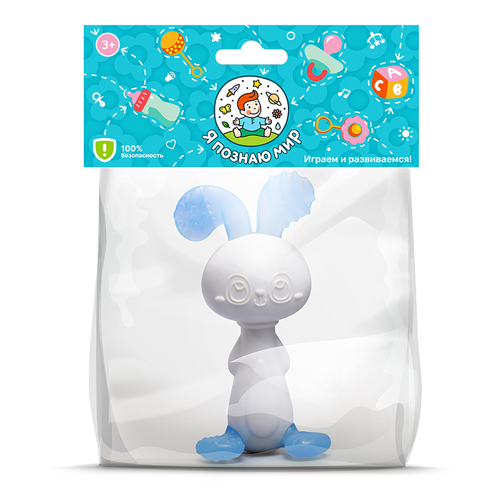 Игрушка грызунок Y0151 "Зайчик" в пакете