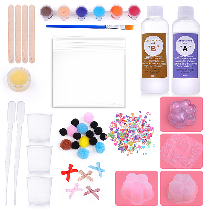 Набор творческая мастерская PT-2320 "Создай светящийся сквиш" в коробке