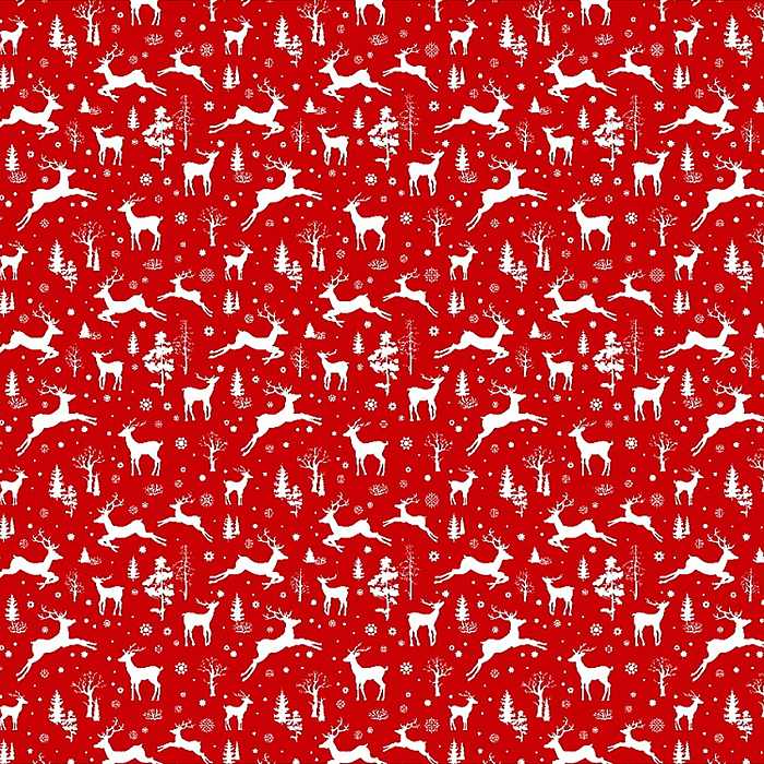 Упаковочная бумага "Зимний вайб" 70х100 см в ассортименте