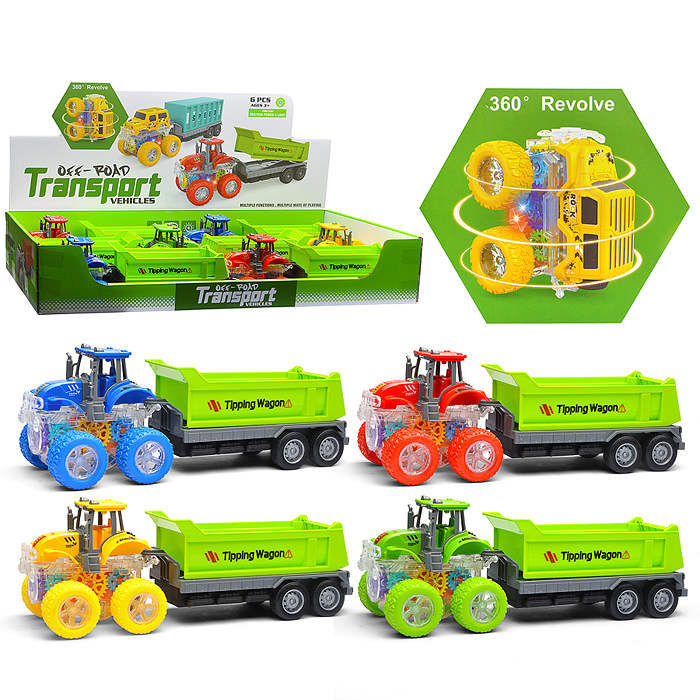 Машина YM-1112T3 "Фермерский трейлер" в коробке