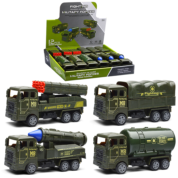 Машина YM-F11 "Военная техника" в коробке
