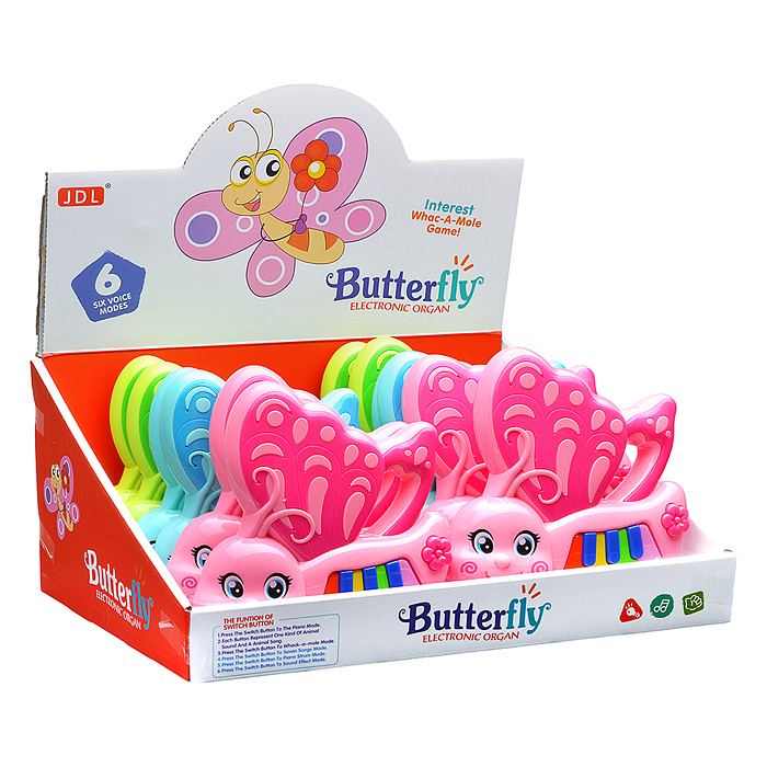 Фото к товару Пианино 8821-21B "Музыкальная бабочка" в коробке Пианино 8821-21B "Музыкальная бабочка" в коробке