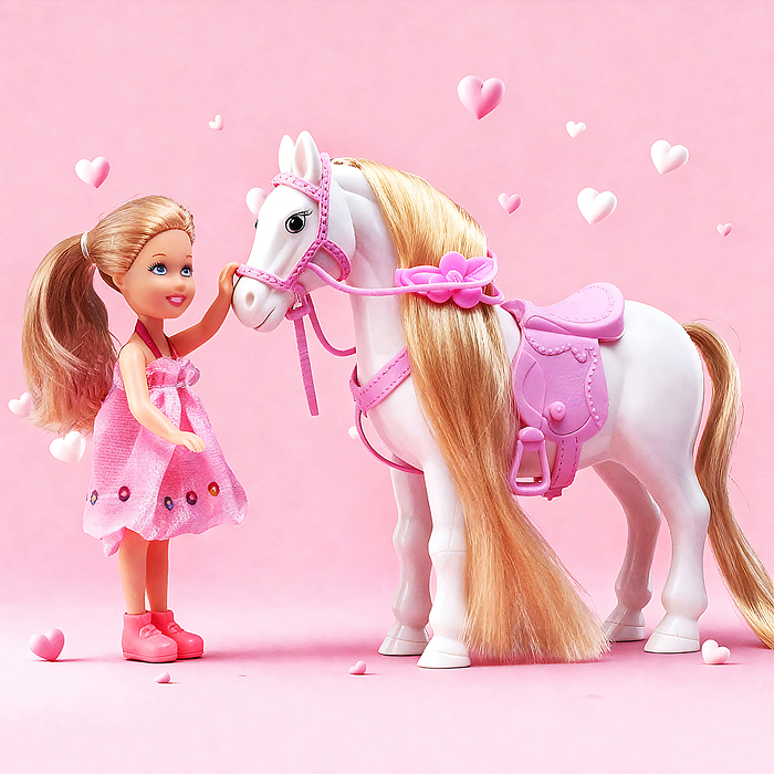 Карета с лошадкой и куклой UT0255 "Сказочный кортеж" в коробке