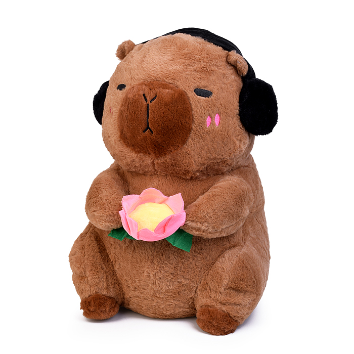 Мягкая игрушка "Капибара" М1575 с пледом