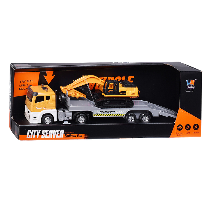 Фото к товару Автовоз B-005A "Мегаперевозчик" в коробке Автовоз B-005A "Мегаперевозчик" в коробке