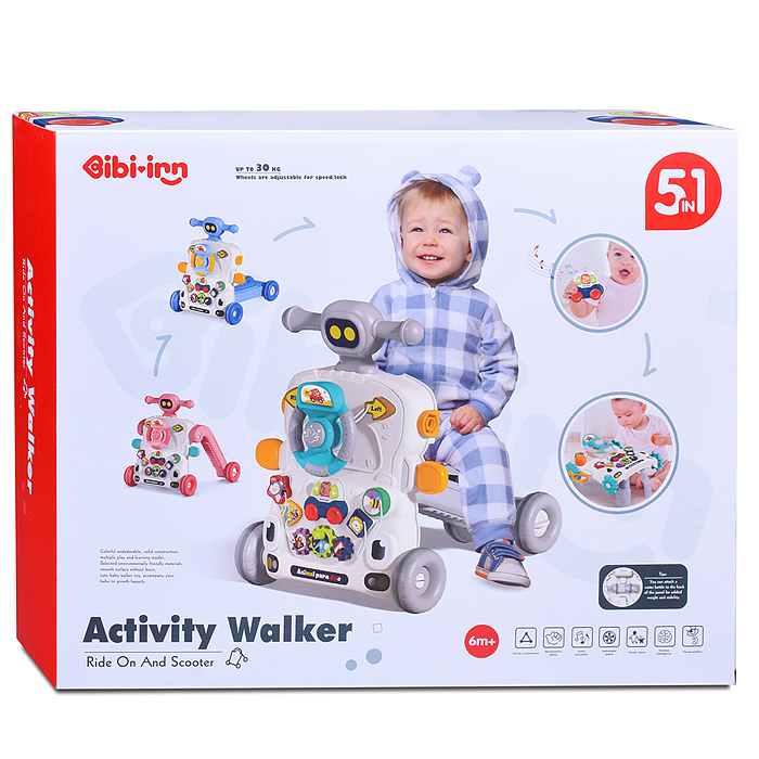 Игровой центр-Каталка 6040 "Малыш" мызыкальные, в коробке