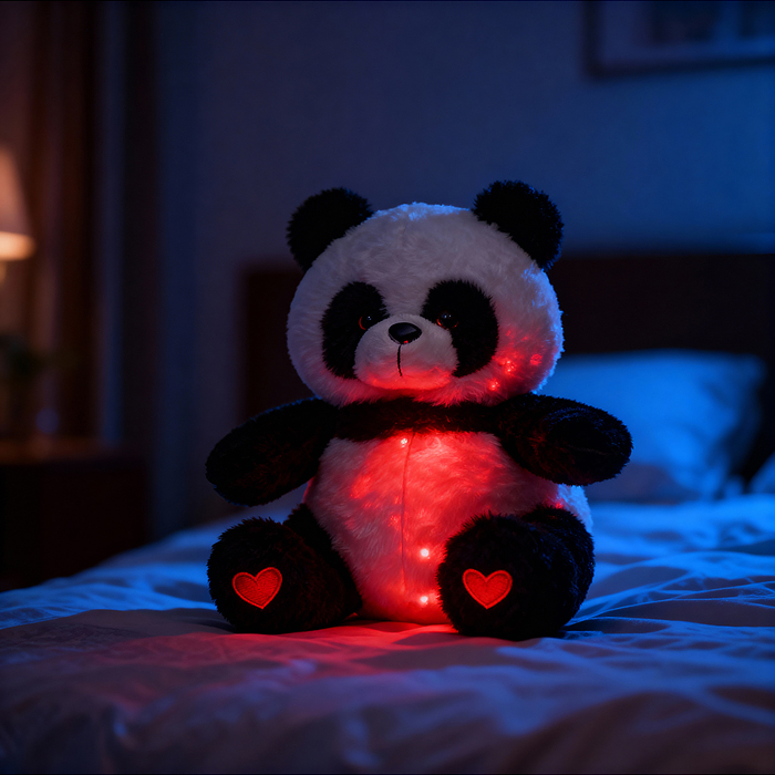 Мягкая игрушка М1520 "Медведь" светится в темноте 30 см.
