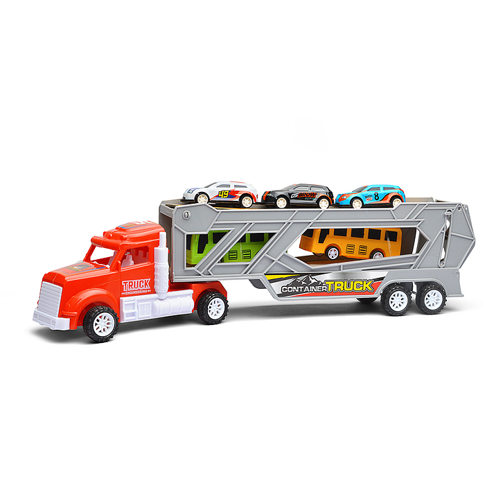 Автовоз MS-22A "АвтоШаттл" с набором машин, под колпаком