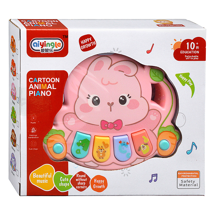 Пианино 368-90T "Крольчонок" в коробке