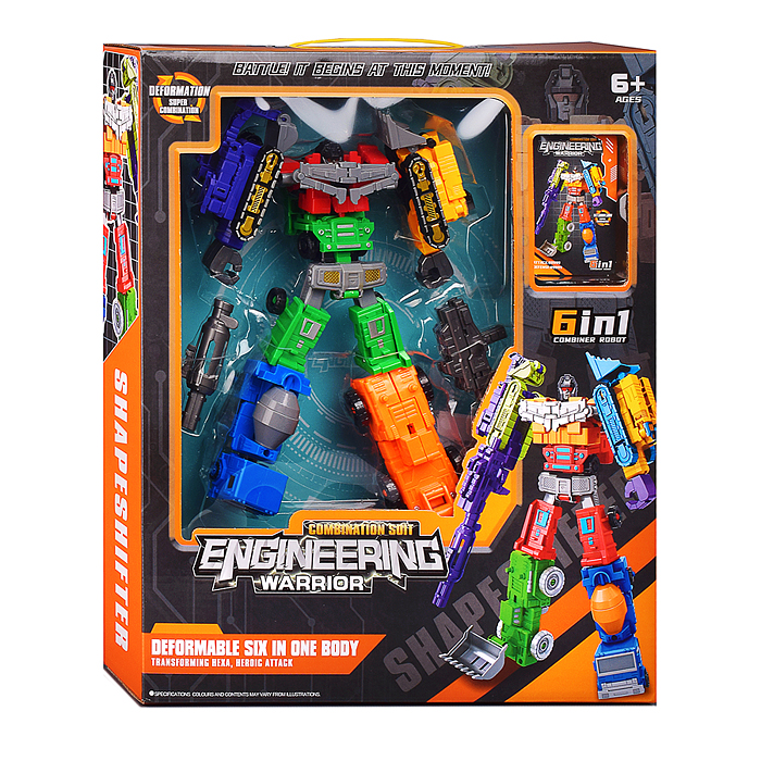 Робот MJL-032 трансформирующийся в автотранспорт, в коробке