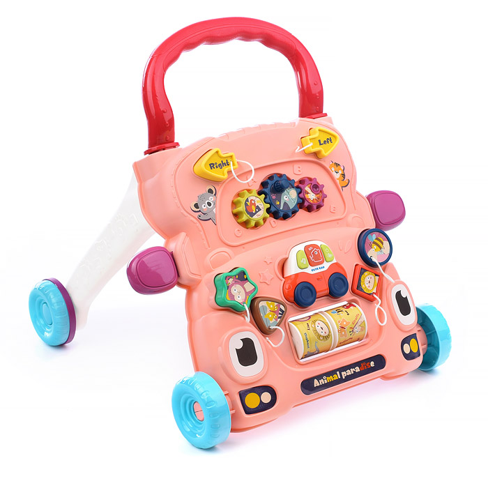 Фото к товару Игровой центр-Каталка 6004 "Забавная прогулка" розовые, в коробке Игровой центр-Каталка 6004 "Забавная прогулка" розовые, в коробке