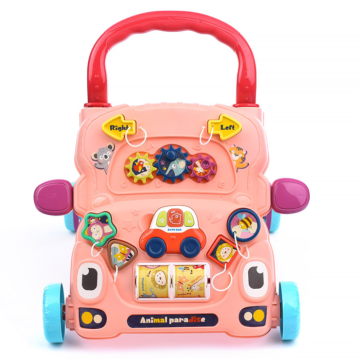 Фото к товару Игровой центр-Каталка 6004 "Забавная прогулка" розовые, в коробке Игровой центр-Каталка 6004 "Забавная прогулка" розовые, в коробке