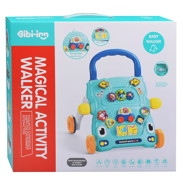 Фото к товару Игровой центр-Каталка 6004 "Забавная прогулка" розовые, в коробке Игровой центр-Каталка 6004 "Забавная прогулка" розовые, в коробке