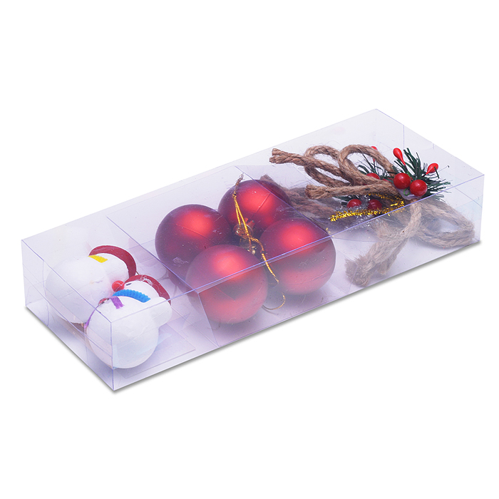 Набор новогодних украшений S2613 "Новогодние игрушки" (8шт х 22,5см)