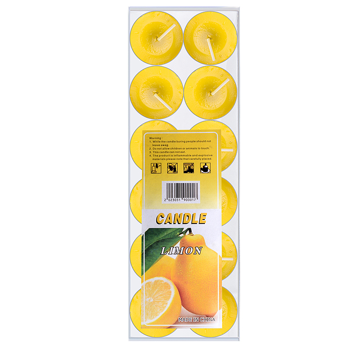 Набор свечей восковых 00-7029 (12шт х 3,5*1см) в ассортименте