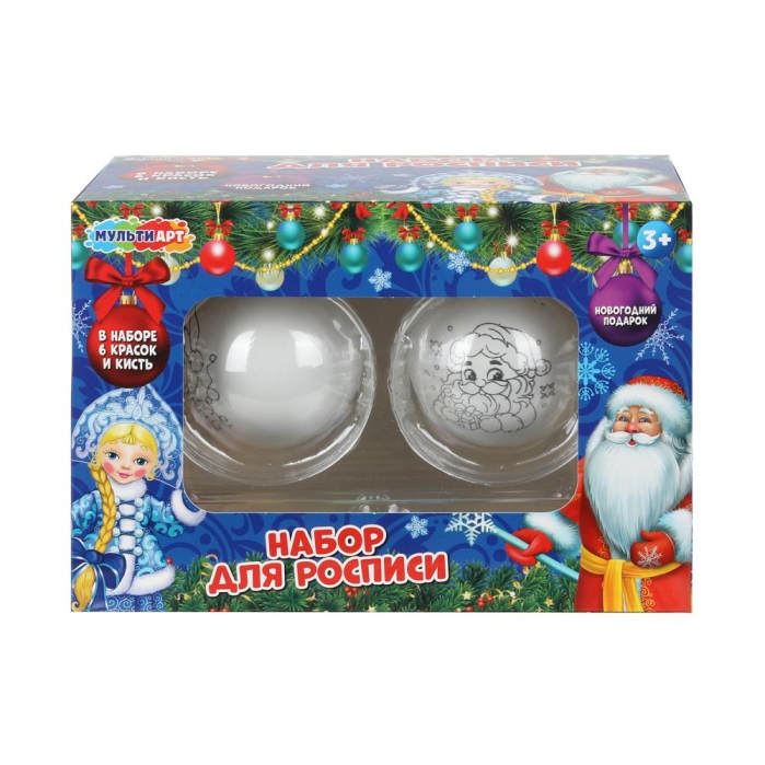 Роспись ёлочной игрушки 2 шара, Роспись ёлочной игрушки 2 шара,