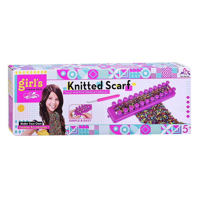 Набор творческая мастерская MBK-280Y "Радужный шарфик" в коробке