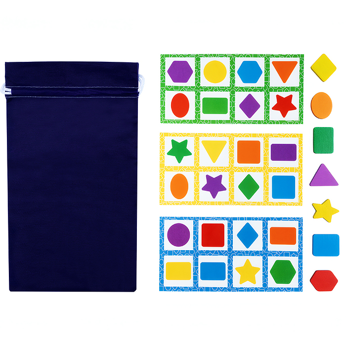 Фото к товару Лото с деревянными фишками "Цвета и формы" (деревянная коробка) Лото с деревянными фишками "Цвета и формы" (деревянная коробка)