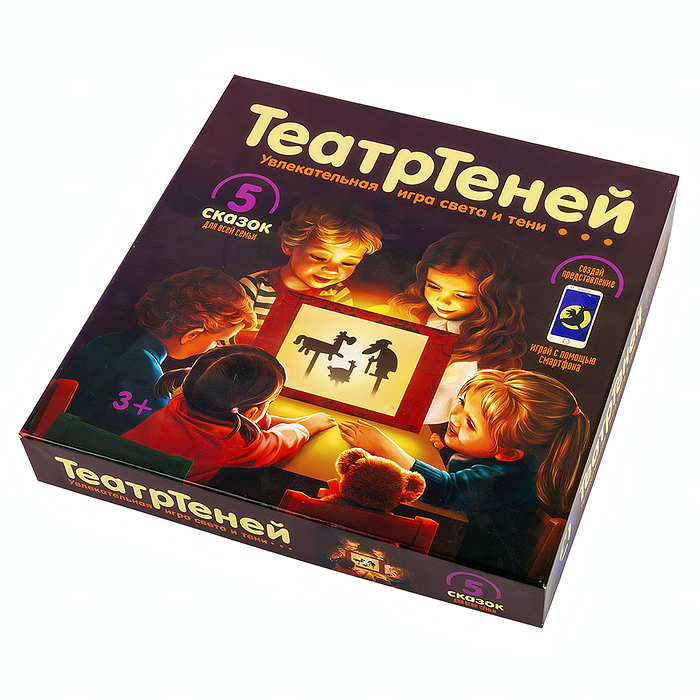 Игра настольная "ТеатрТеней" Театр на столе (5 сказок)