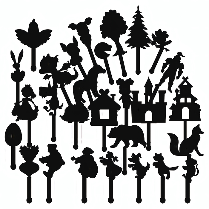 Игра настольная "ТеатрТеней" Театр на столе (5 сказок)