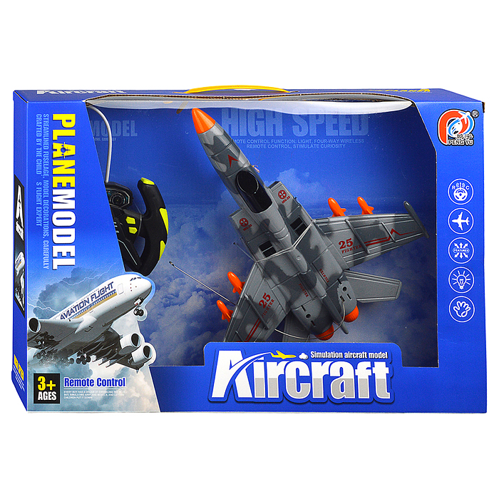 Самолет PY198-20A "Истребитель военный" р/у, 27 MHz, в коробке 