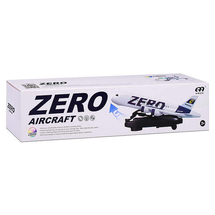 Самолет R04 "Боинг" с подсветкой, в коробке