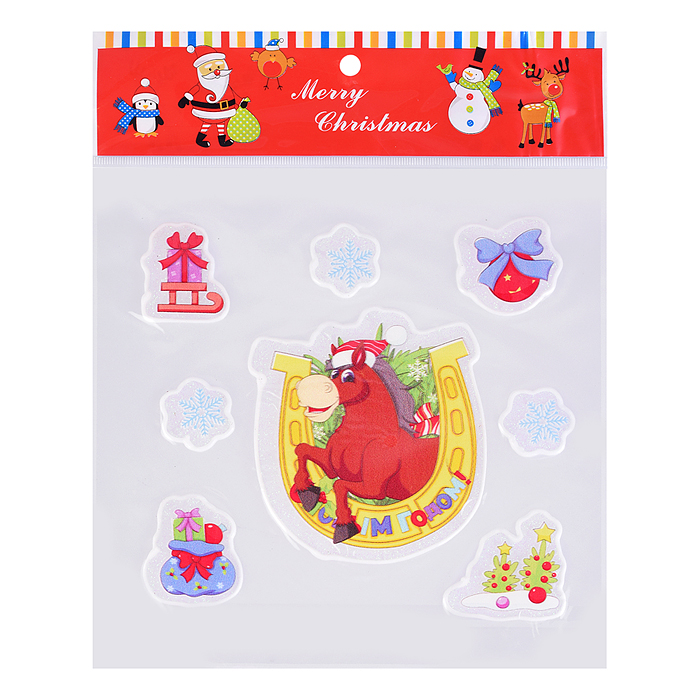 Наклейки для декора S2671 "Новогодние чудеса" (18х18 см)