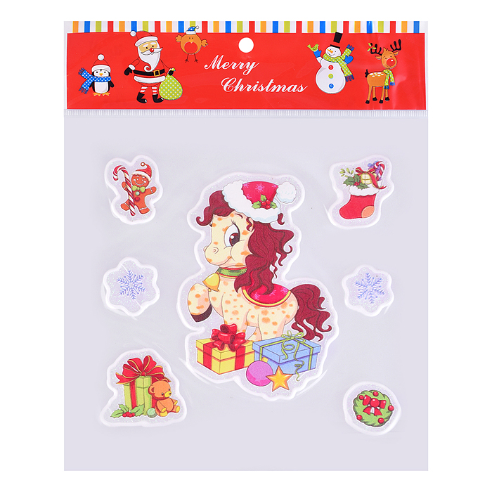 Наклейки для декора S2671 "Новогодние чудеса" (18х18 см)