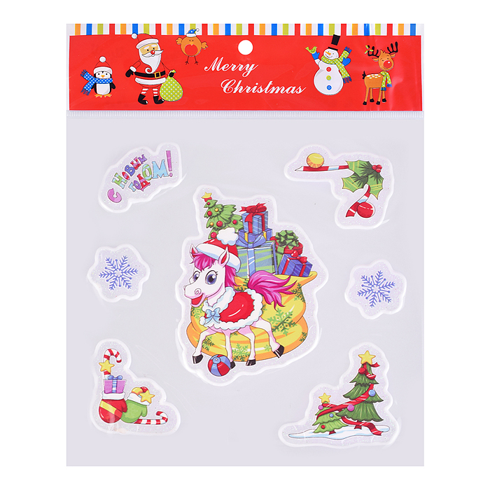 Наклейки для декора S2671 "Новогодние чудеса" (18х18 см)