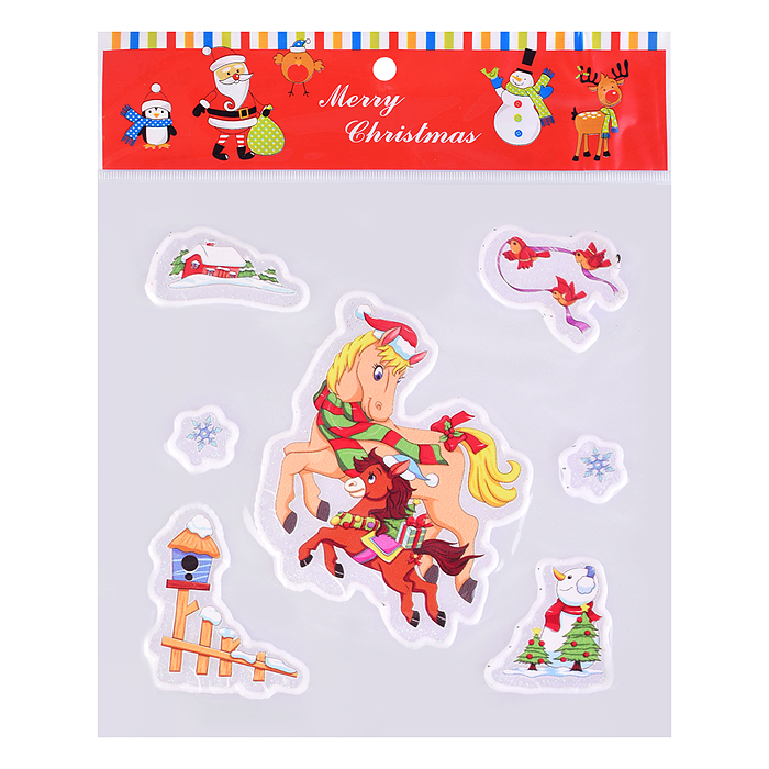 Наклейки для декора S2671 "Новогодние чудеса" (18х18 см)