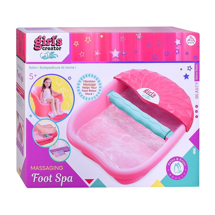 Фото к товару Игровой набор стилиста MBK-575 "Массажер для ног" в коробке Игровой набор стилиста MBK-575 "Массажер для ног" в коробке