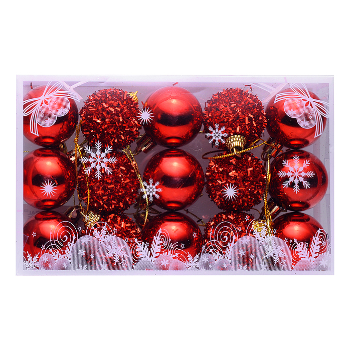 Фото к товару Набор новогодних украшений S2529 "Волшебный Новый год" (15шт х 4см) Набор новогодних украшений S2529 "Волшебный Новый год" (15шт х 4см)