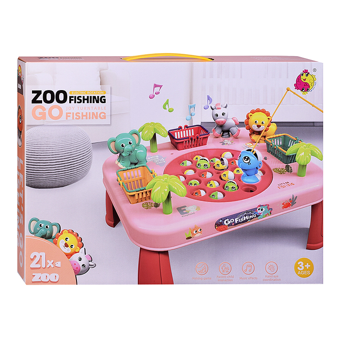 Набор рыбалка 7732B "Веселые животные" в коробке