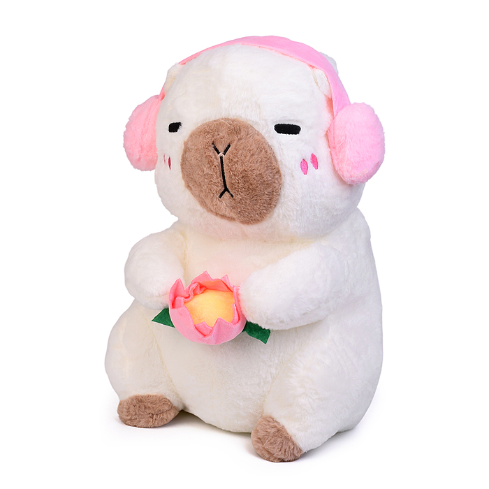 Мягкая игрушка "Капибара" М1576 с пледом