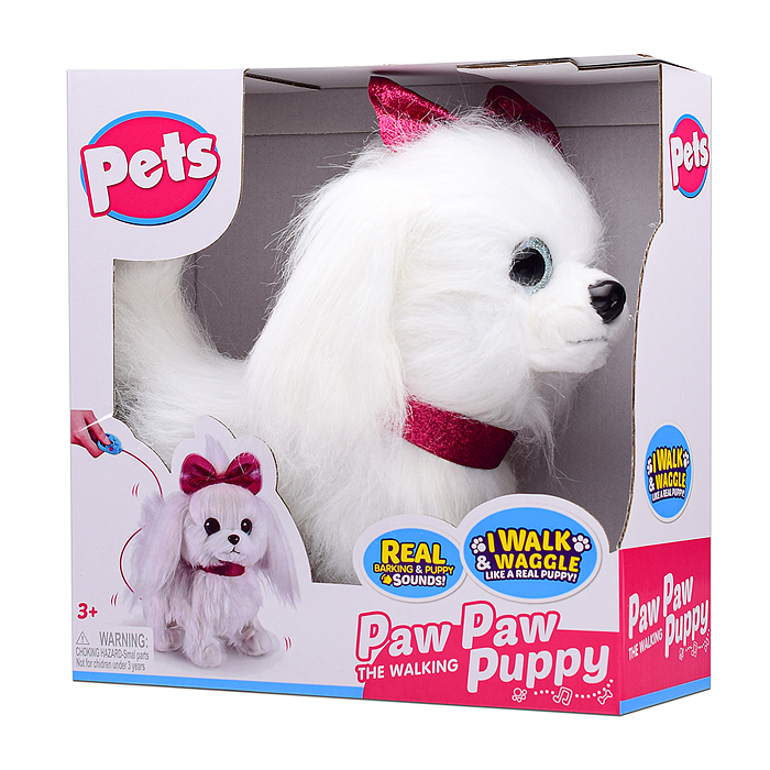 Собака 00-7298 "Джесика" (ходит на поводке, поет, кивает и виляет хвостом) в коробке