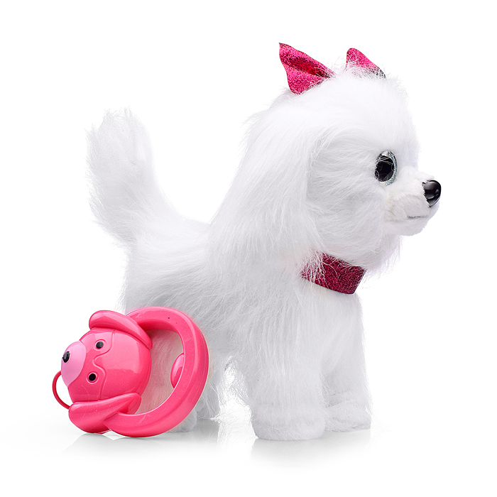 Собака 00-7298 "Джесика" (ходит на поводке, поет, кивает и виляет хвостом) в коробке