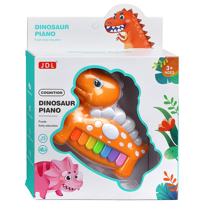 Пианино 8836B "Дино музыка" в коробке