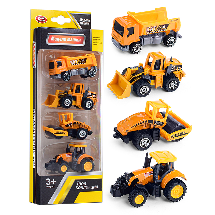 Набор машин 6674 "Строим вместе" в коробке