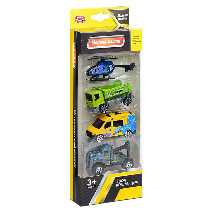 Фото к товару Набор машин 6677 "Дорожная коллекция" в коробке Набор машин 6677 "Дорожная коллекция" в коробке