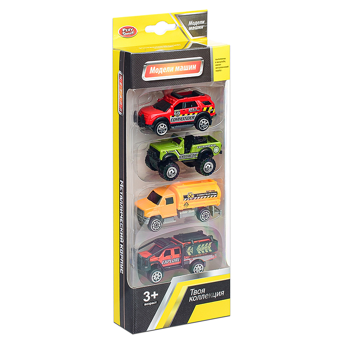 Фото к товару Набор машин 6677 "Дорожная коллекция" в коробке Набор машин 6677 "Дорожная коллекция" в коробке